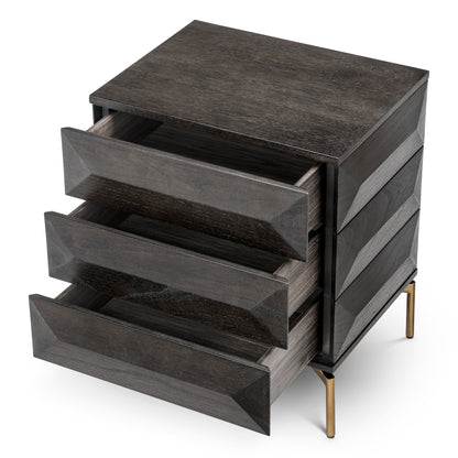 Eichholtz Nachtschrank Denver mocha oak veneer
