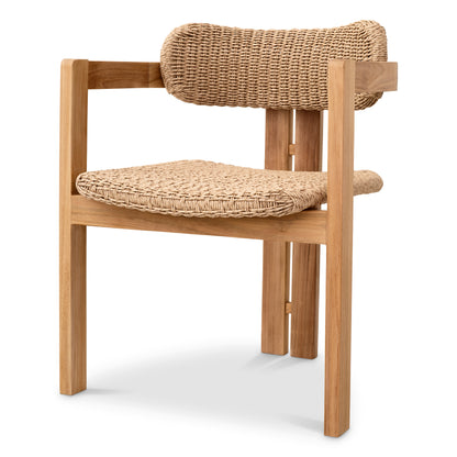 Eichholtz Outdoor Esszimmerstuhl Donato natural teak