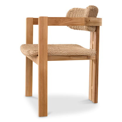 Eichholtz Outdoor Esszimmerstuhl Donato natural teak