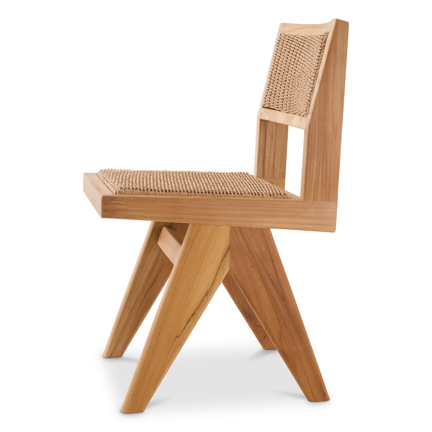 Eichholtz Outdoor Esszimmerstuhl Niclas natural teak