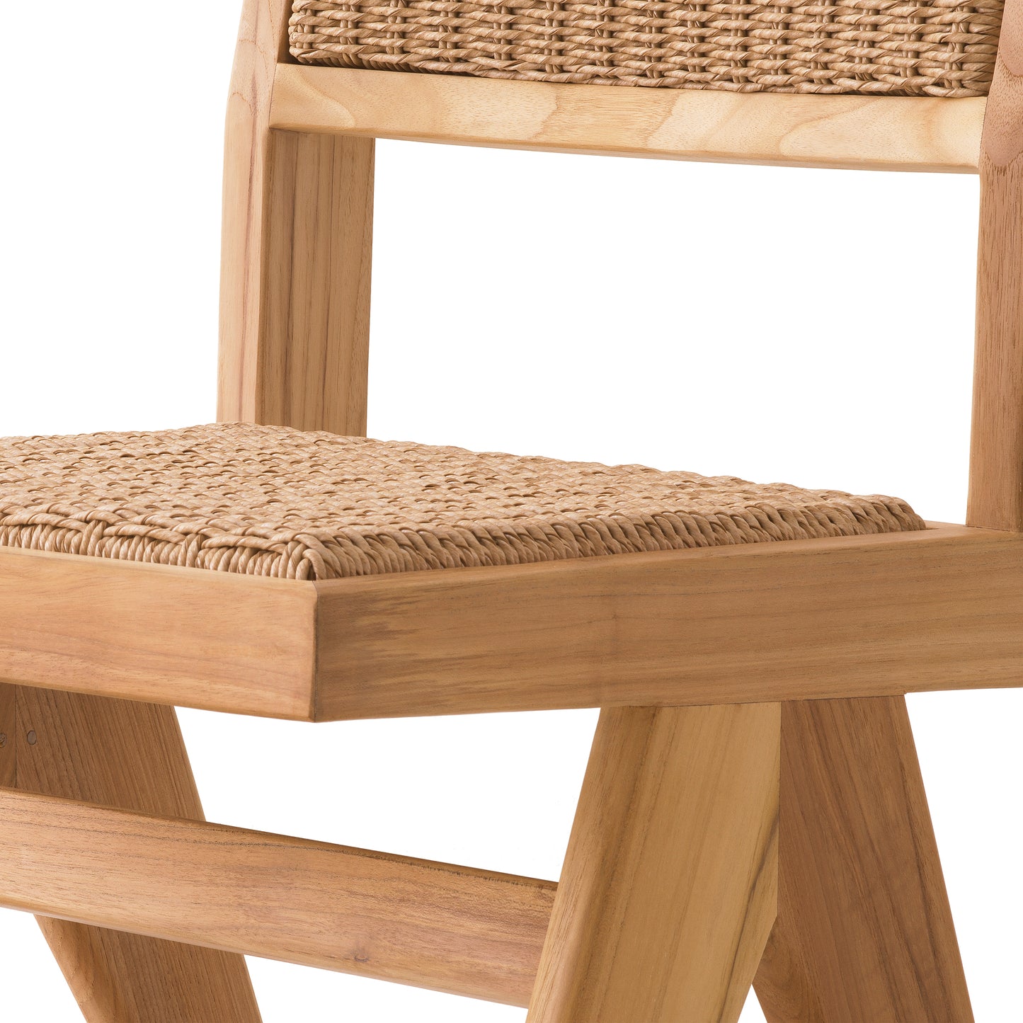 Eichholtz Outdoor Esszimmerstuhl Niclas natural teak