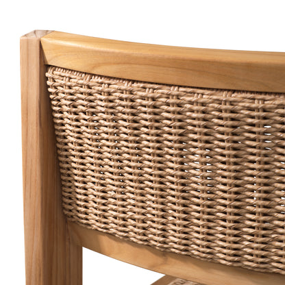 Eichholtz Outdoor Esszimmerstuhl Niclas natural teak