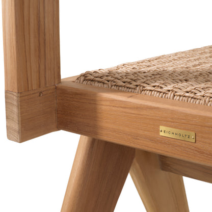 Eichholtz Outdoor Esszimmerstuhl Niclas natural teak
