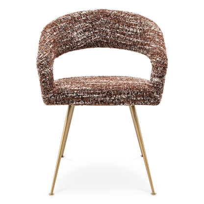 Eichholtz Esszimmerstuhl Bravo bouclé sonata red