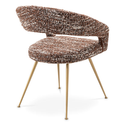 Eichholtz Esszimmerstuhl Bravo bouclé sonata red