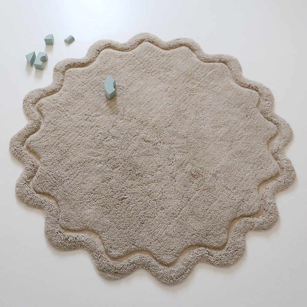 SWEET APRIL LIN waschbarer Kinderteppich aus Baumwolle
