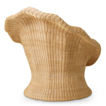 Luxury Lounge Chair Somerly aus Rattan