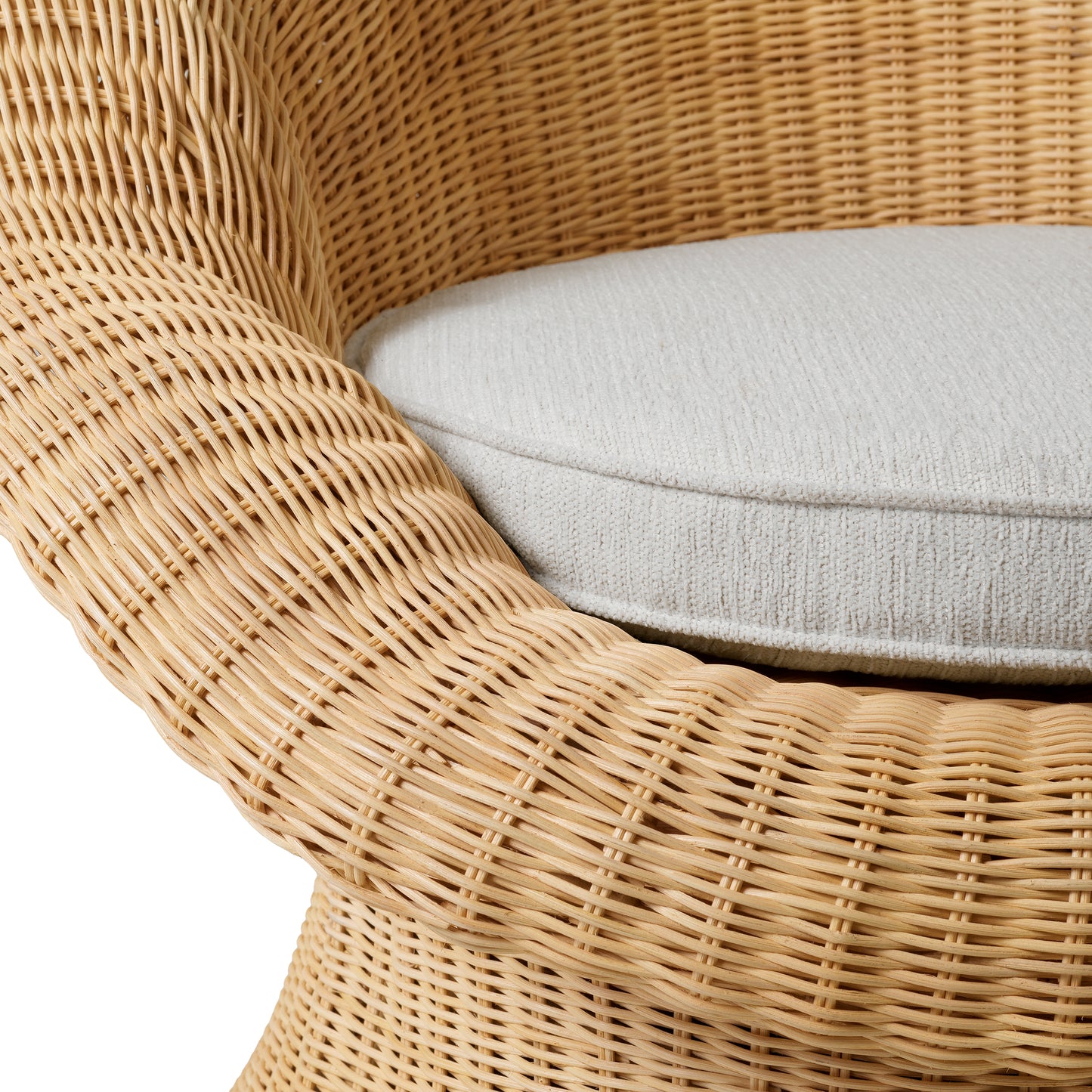 Luxury Lounge Chair Somerly aus Rattan