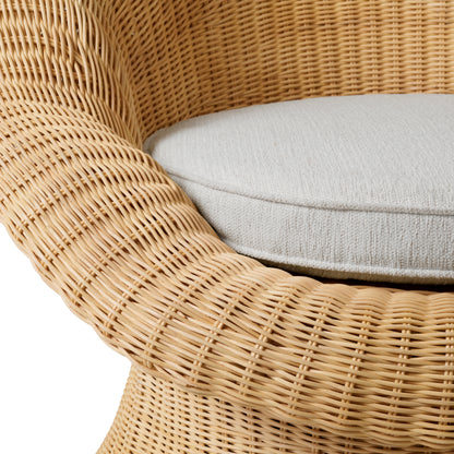Luxury Lounge Chair Somerly aus Rattan