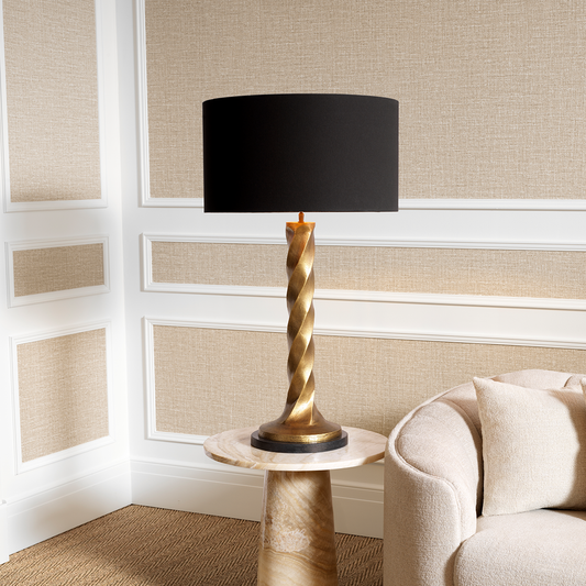 Tischlamp Costanza vintage brass finish