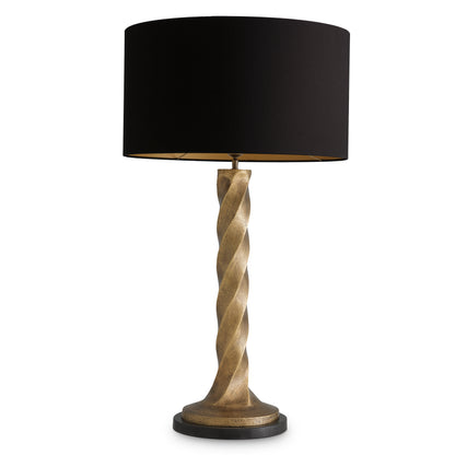 Tischlamp Costanza vintage brass finish