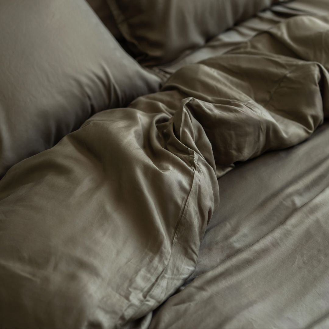 TENCEL™ Twill Bettwäsche olivgrün