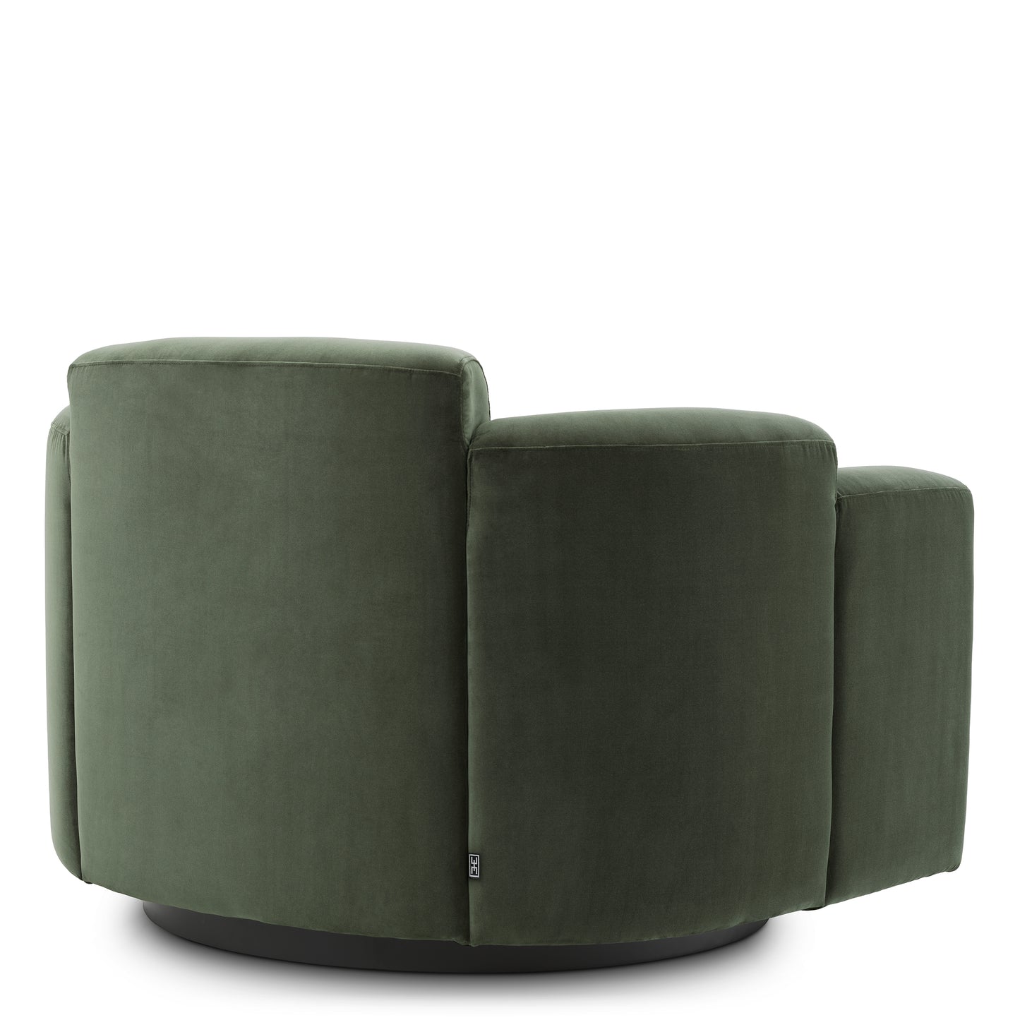 Swivel Loungesessel Marbella in Green Velvet