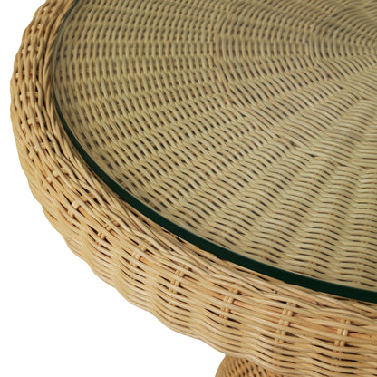 Esstisch Tiago rund aus natürlichen Rattan