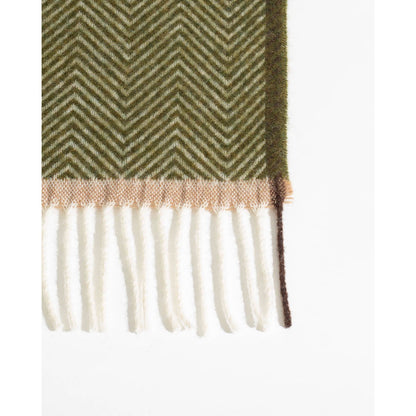 Wollwurfdecke Denver Olive