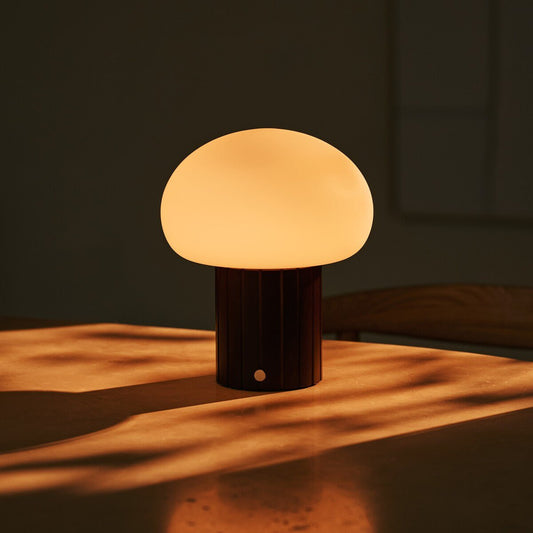 Pieter Dunkelbraune wiederaufladbare Tischlampe