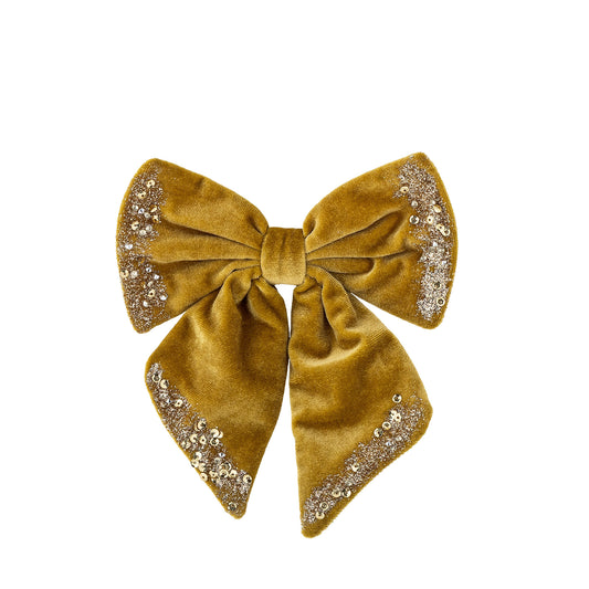 Bloomingville Ruby Dekoration Schleife, Gold, Polyester