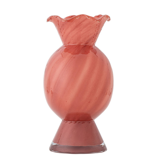 Bloomingville Rajan Vase, Rose, Glas