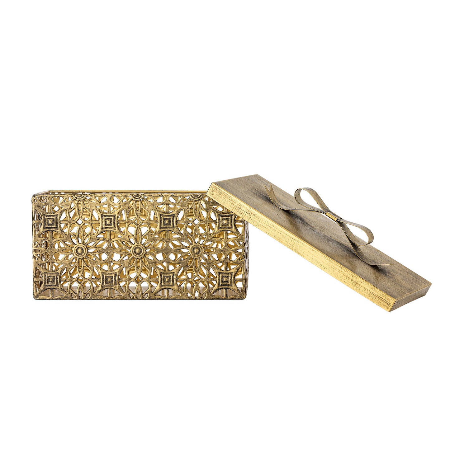 Bloomingville Gretl Box mit Deckel, Gold, Metall