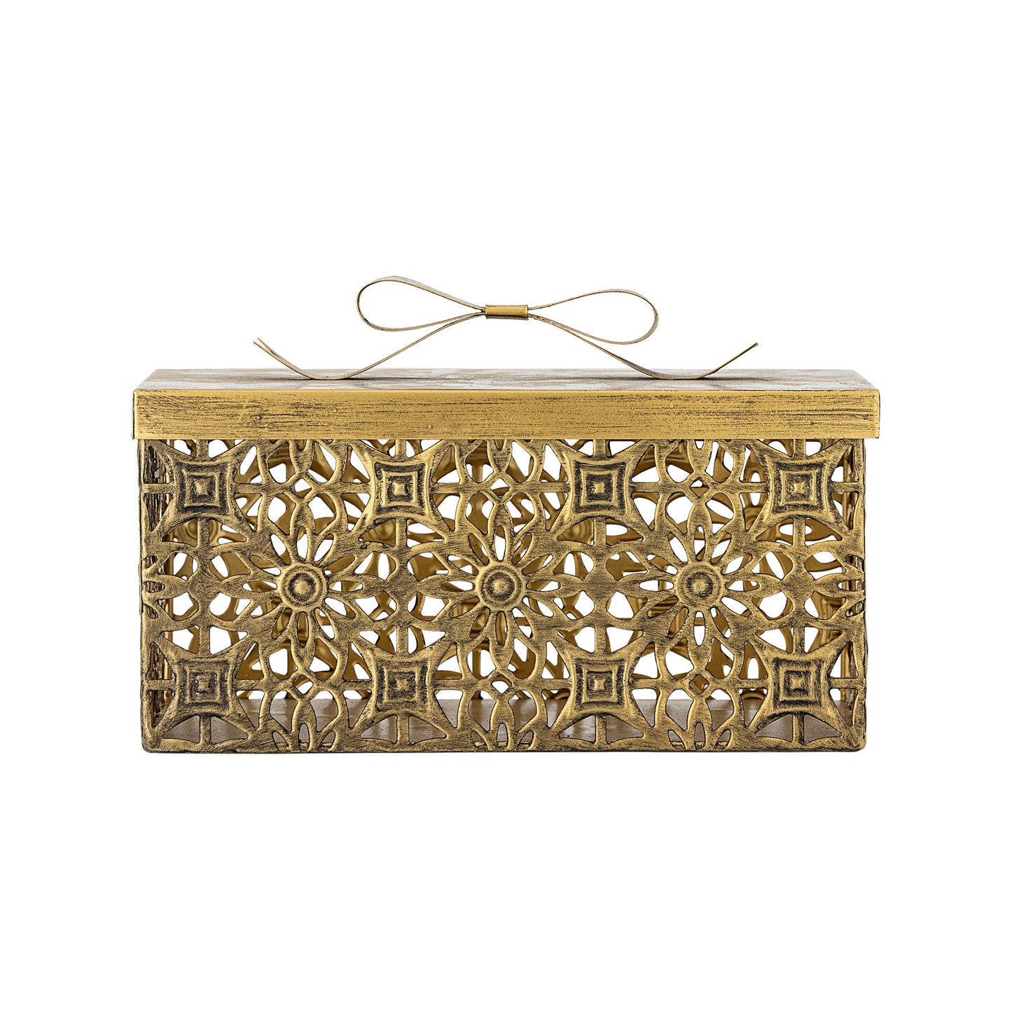 Bloomingville Gretl Box mit Deckel, Gold, Metall