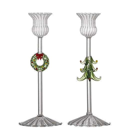 Bloomingville Branton Kerzenhalter, Klar, Glas