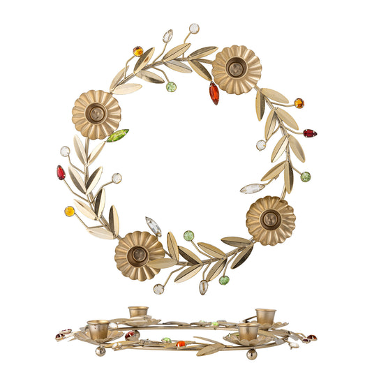 Bloomingville Shankar Adventskerzenständer, Gold, Metall