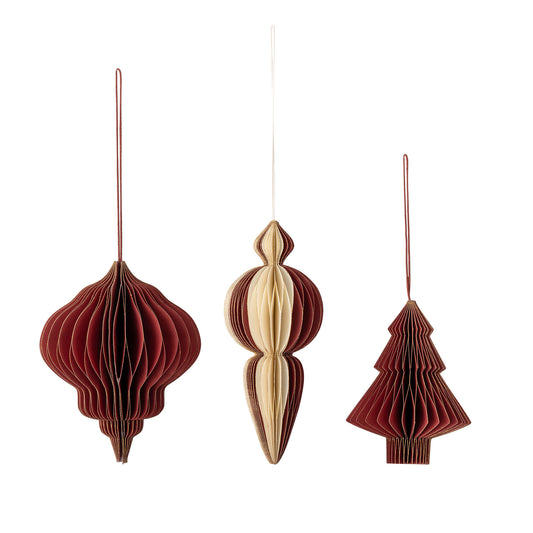Bloomingville Tinkle Ornament, Rot, FSC®Mix, Paper