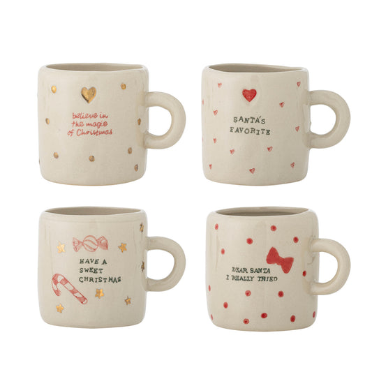 Bloomingville Christy Tasse, Multipack, Natur, Steingut
