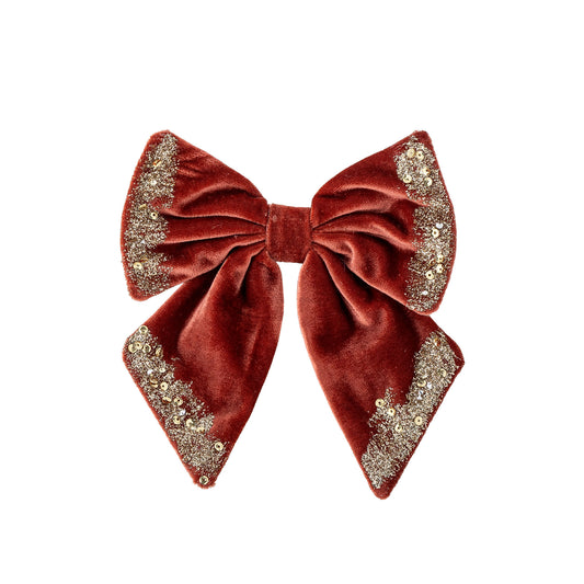 Bloomingville Ruby Dekoration Schleife, Rot, Polyester