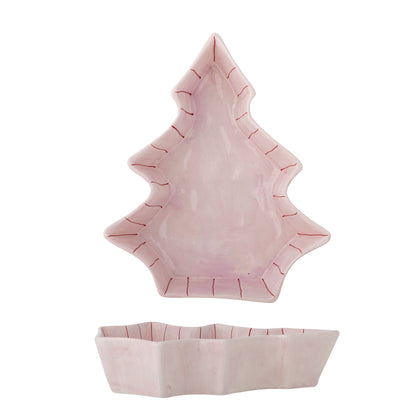 Bloomingville Shirly Servierplatte, Rose, Steingut