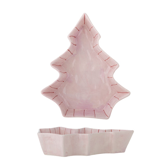 Bloomingville Shirly Servierplatte, Rose, Steingut