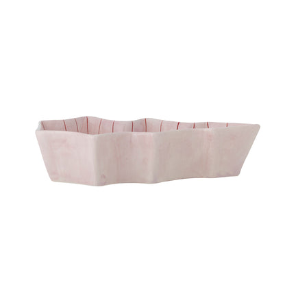 Bloomingville Shirly Servierplatte, Rose, Steingut