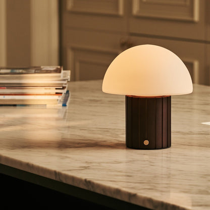 Siebe Dunkelbraune wiederaufladbare Tischlampe