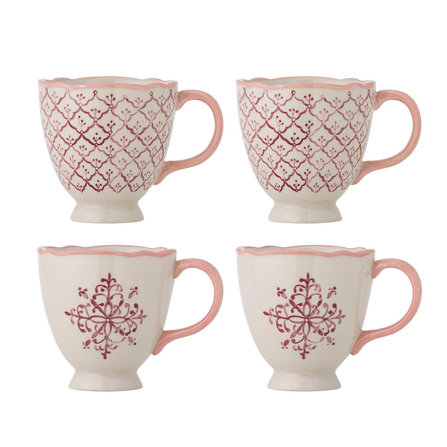 Bloomingville Wonderland Becher, Rose, Steingut