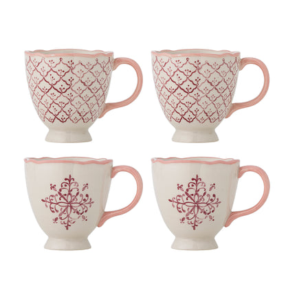 Bloomingville Wonderland Becher, Rose, Steingut
