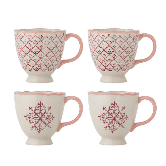 Bloomingville Wonderland Becher, Rose, Steingut