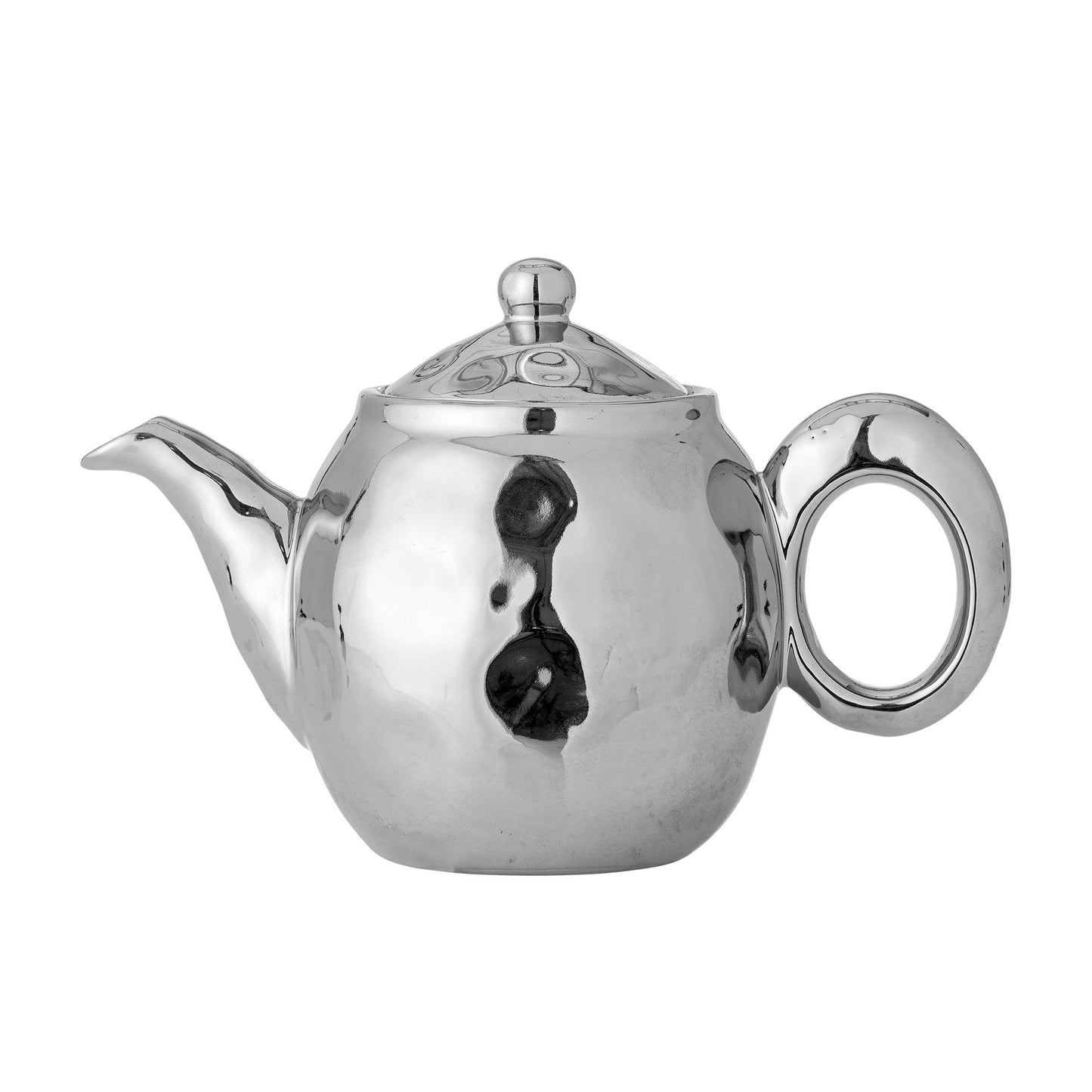 Bloomingville Shine Teekanne mit Teesieb, Silber