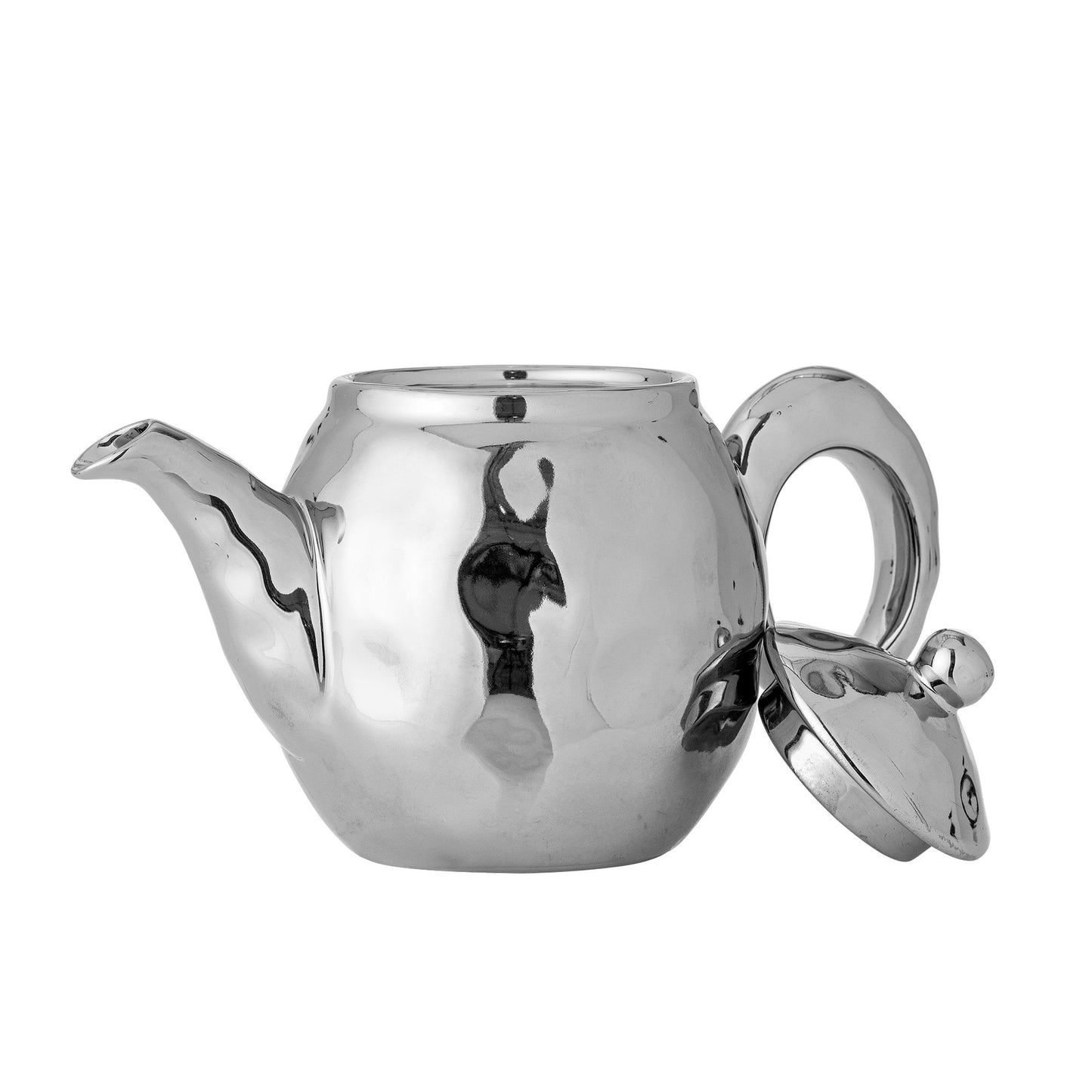 Bloomingville Shine Teekanne mit Teesieb, Silber