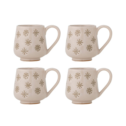 Bloomingville Snowie Becher, Natur, Steingut