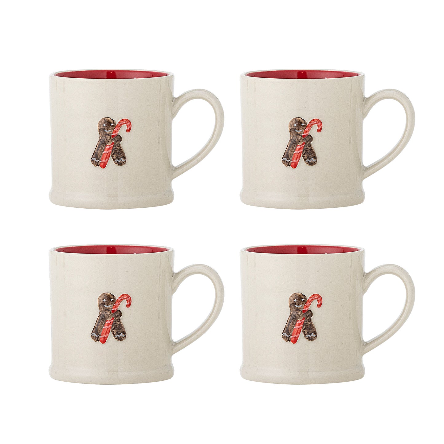 Bloomingville Kenai Tasse, Rot, Steingut