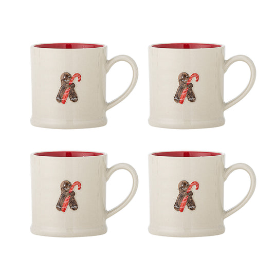 Bloomingville Kenai Tasse, Rot, Steingut