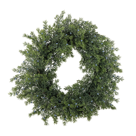 Bloomingville Juniper Kranz, Grün, Künstliche Blumen