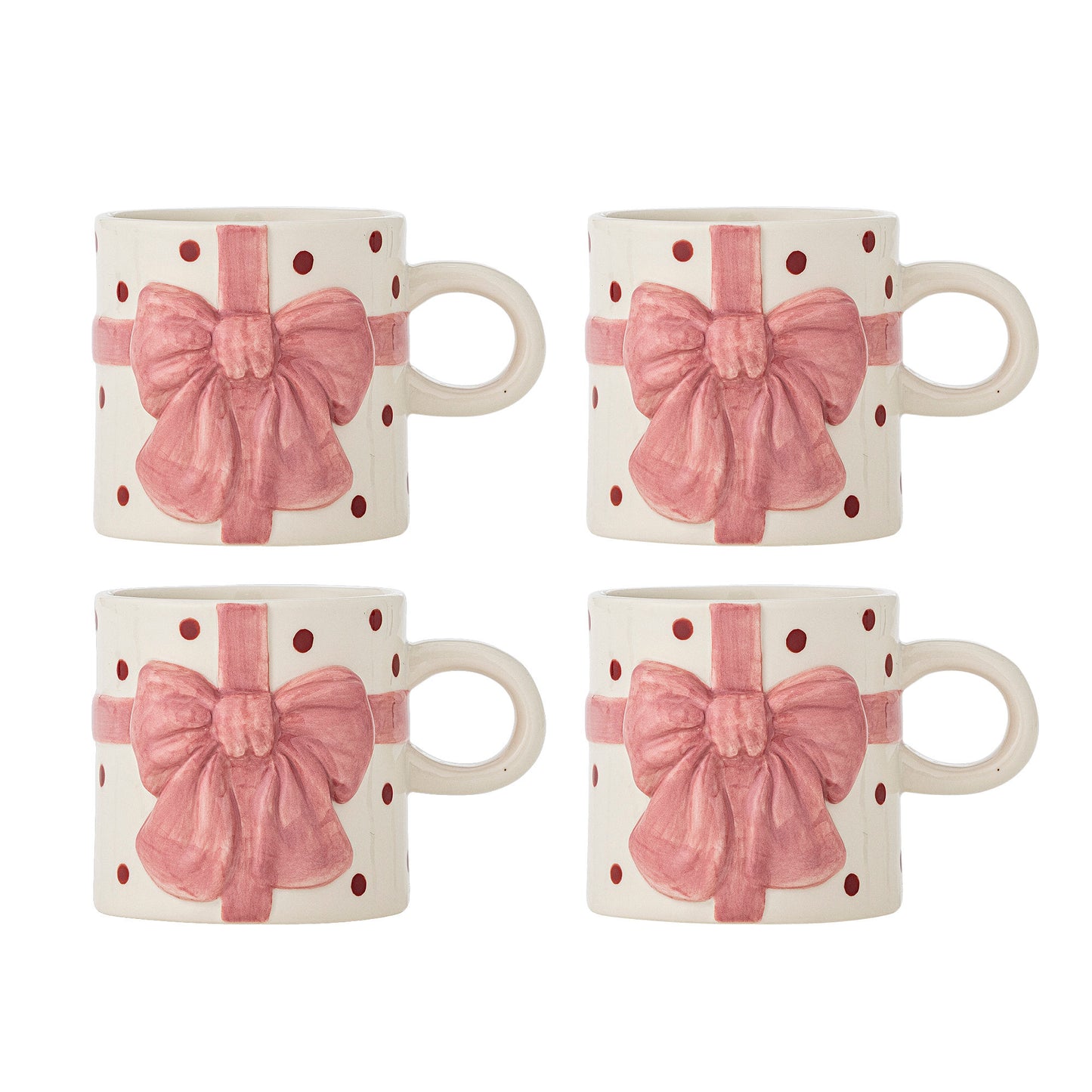 Bloomingville Bowie Becher, Rose, Steingut