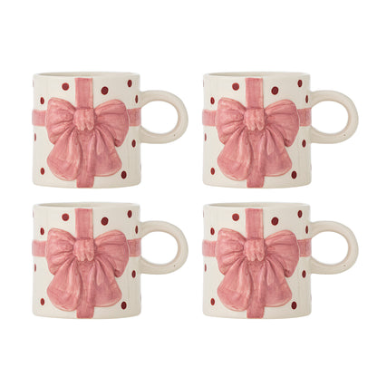 Bloomingville Bowie Becher, Rose, Steingut