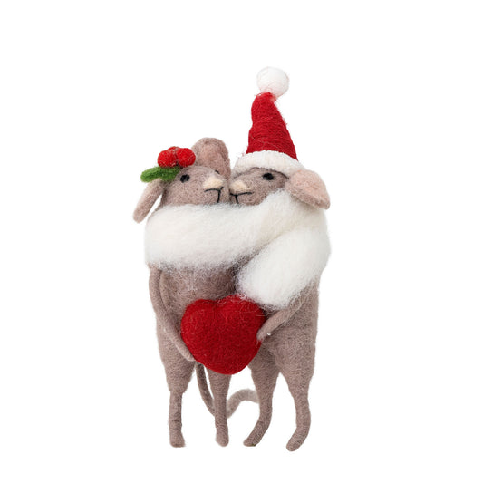 Bloomingville Peo Ornament, Grau, Wolle