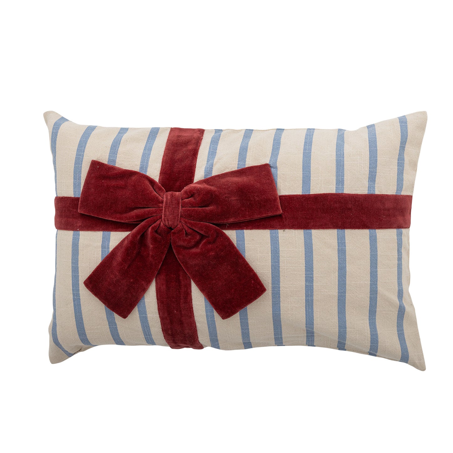 Bloomingville Bowie Kissen, Blau, Baumwolle OEKO-TEX®
