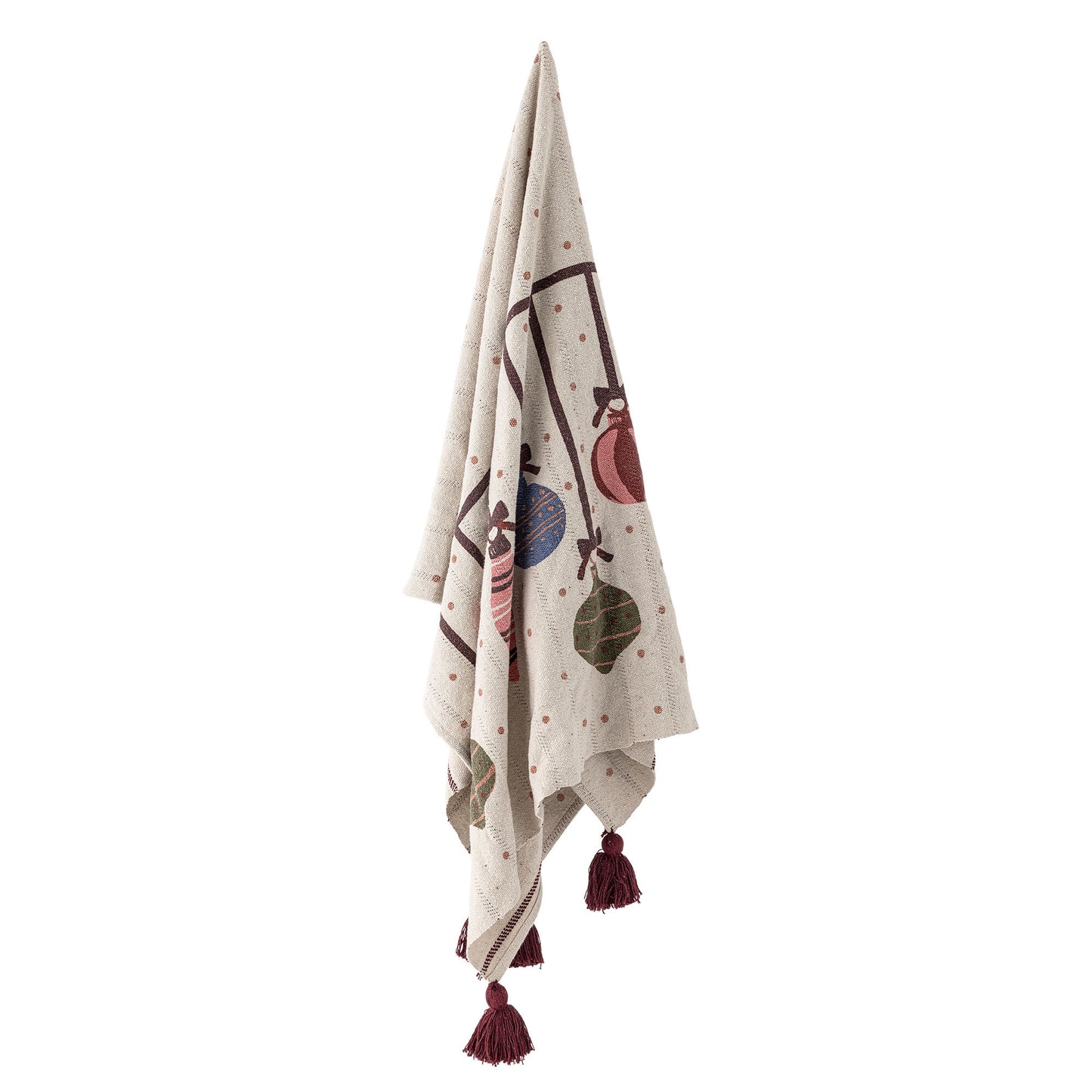 Bloomingville Ornamentia Decke, Bunt, Recycelte Baumwolle