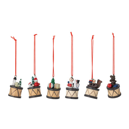 Bloomingville Bertie Ornament, Rot, Birk