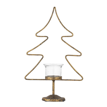 Bloomingville Miki Teelichthalter, Gold, Metall