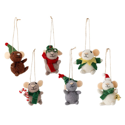 Bloomingville Peo Ornament, Grün, Wolle